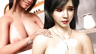 LISA #5 - Sharon Washes Lisa - Porno games, 3 dimensional Hentai, Adult games