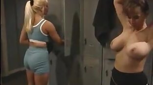 Hefty Udders Girl-on-girl Getting off at the Gym
